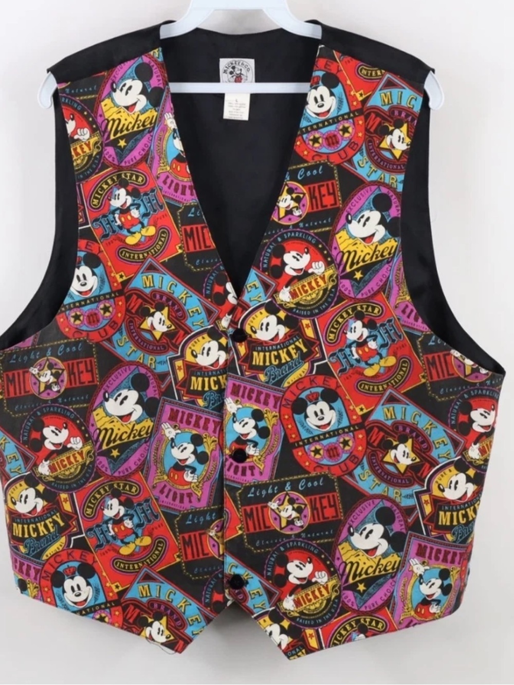 90’s Vintage Disney Patchwork Mickey unisex Vest